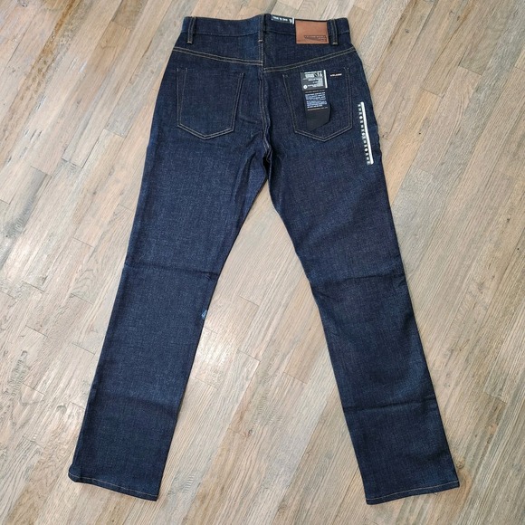 NEW Volcom Brand Jeans Kinkade Regular Tapered Mens Size 30x32 Dark Blue Denim - Picture 7 of 12